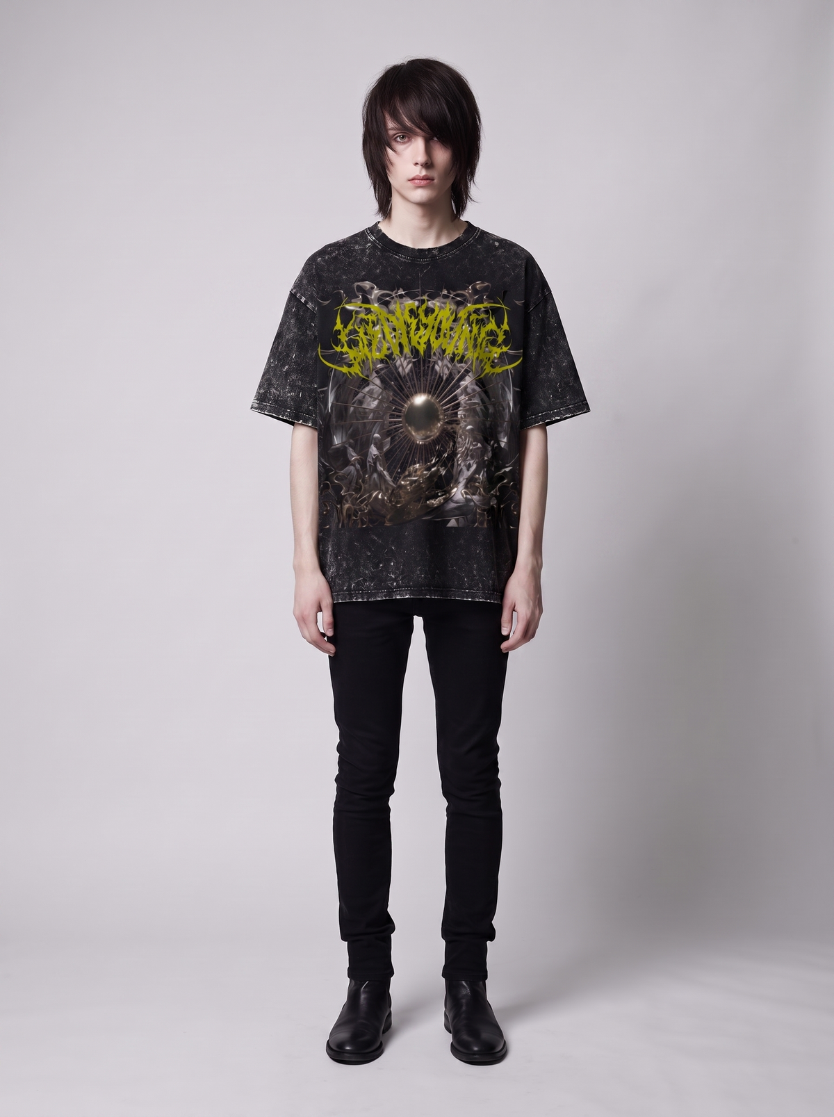 REQUIEM Tee Snow Wash